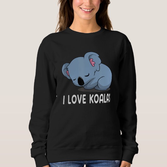 Moletom I Love Koalas Cute Koala 2 (Frente)