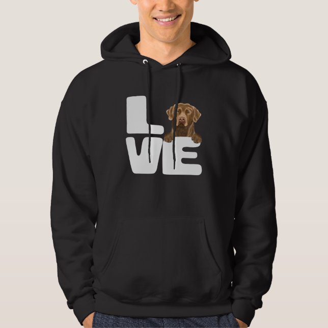 Moletom I Love My Chesapeake Bay Retriever Dog (Frente)