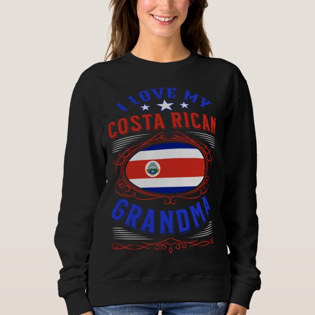 Moletom I love my Costa Rican grandma (Frente)