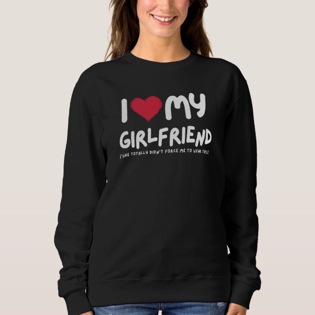 Moletom I Love My Girlfriend I Heart My Girlfriend (Frente)