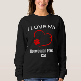 Moletom I love my norwegian forest cat breed cat Cat