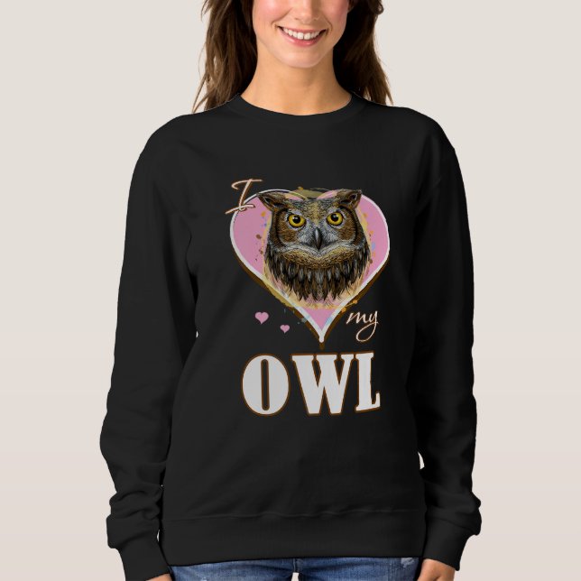 Moletom I love my owl fan gift Premium (Frente)