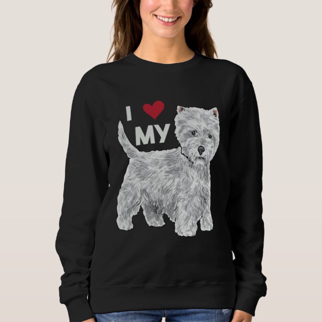 Moletom I Love My Westie West Highland White Terrier (Frente)