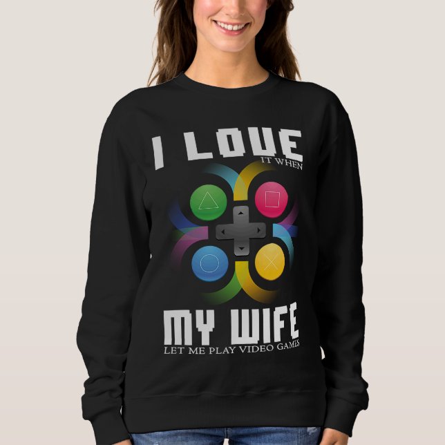 MOLETOM I LOVE MY WIFE  GAMER (Frente)