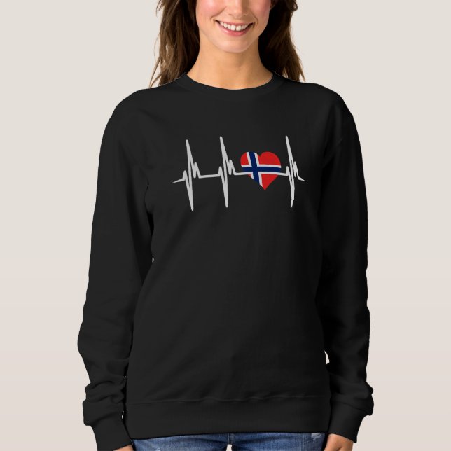 Moletom I Love Norway Souvenirs Travel Artwork Norwegian F (Frente)