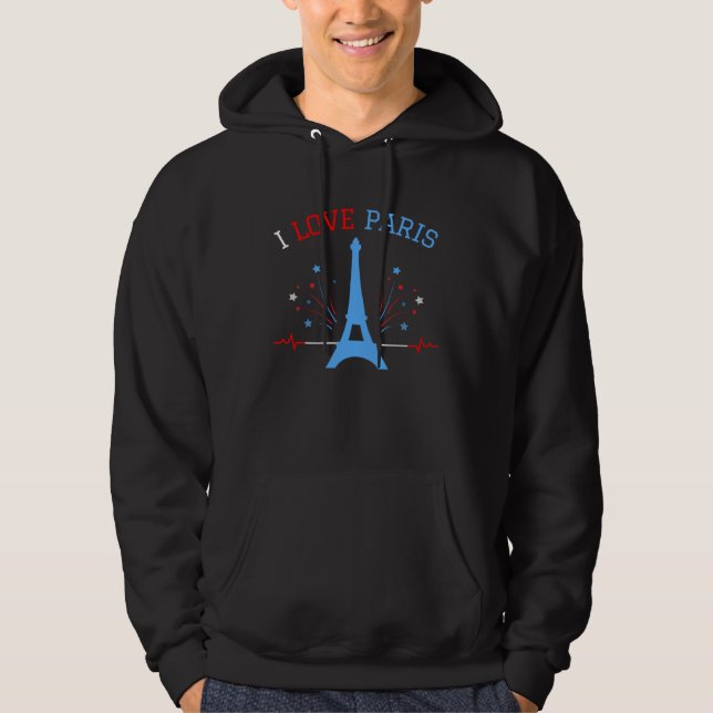 Moletom I Love Paris With Eiffel Tower For France Lovers (Frente)