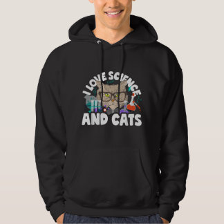 Moletom I Love Science & Cats Cute Kitty Cat Feline Studen