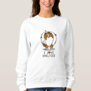 Moletom I Love Shelties (sable 2) Shetland Sheepdogs