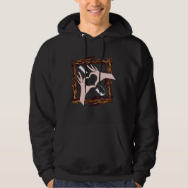 Moletom I Love You" Heart Hands Artistic Graphic Hoodie 