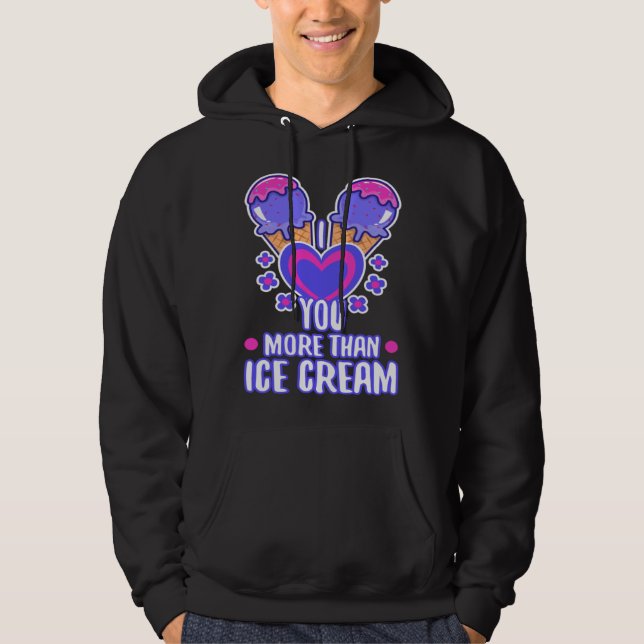 Moletom I love you more than ice cream  4 (Frente)