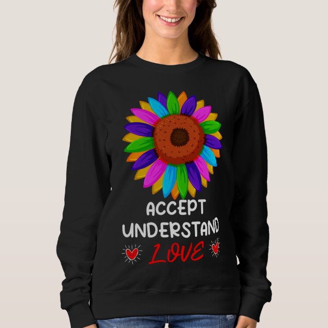 Moletom I M A Proud Grandma Love Heart Autism Awareness Pu (Frente)