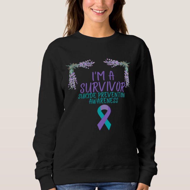 Moletom I m A Survivor Suicide Prevention Awareness (Frente)