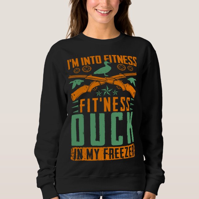 Moletom I M Into Fitness Fit ness Duck In My Freezer  Hunt (Frente)