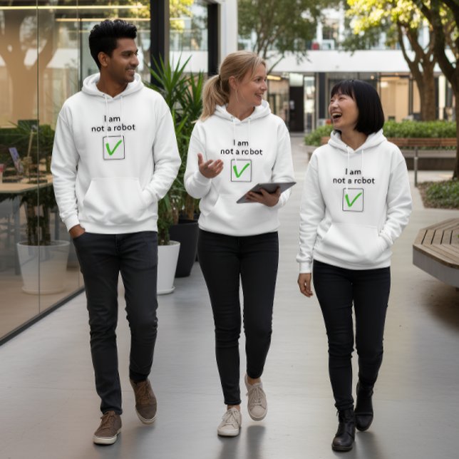 Moletom “I’m Not a Robot” Hoodie (Criador carregado)
