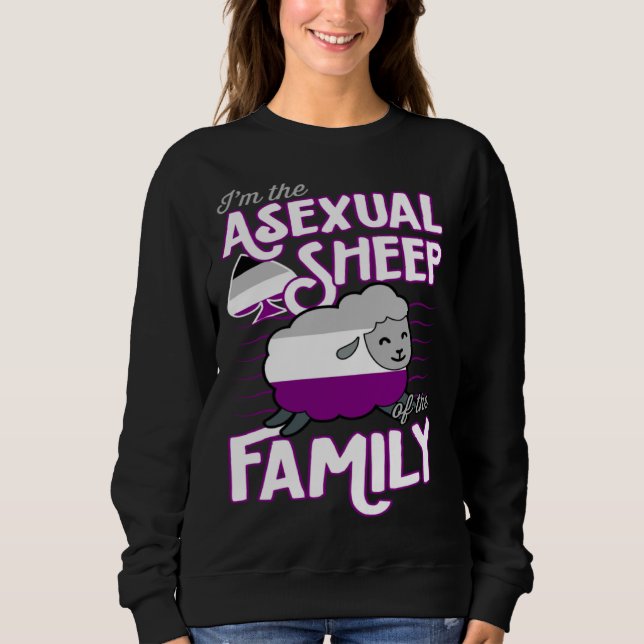 Moletom I m The Asexual Sheep Of My Family  Ace Pride Aest (Frente)