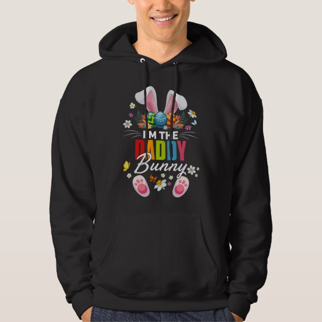 Moletom I m The Daddy Bunny Matching Family Easter Day Par (Frente)