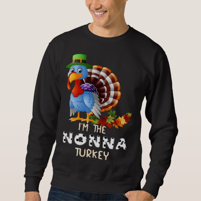 Moletom I m The Nonna Turkey Happy Thanksgiving 2021 Autum (Frente)