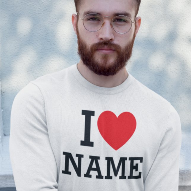 Moletom I Nome do Coração (Criador carregado)