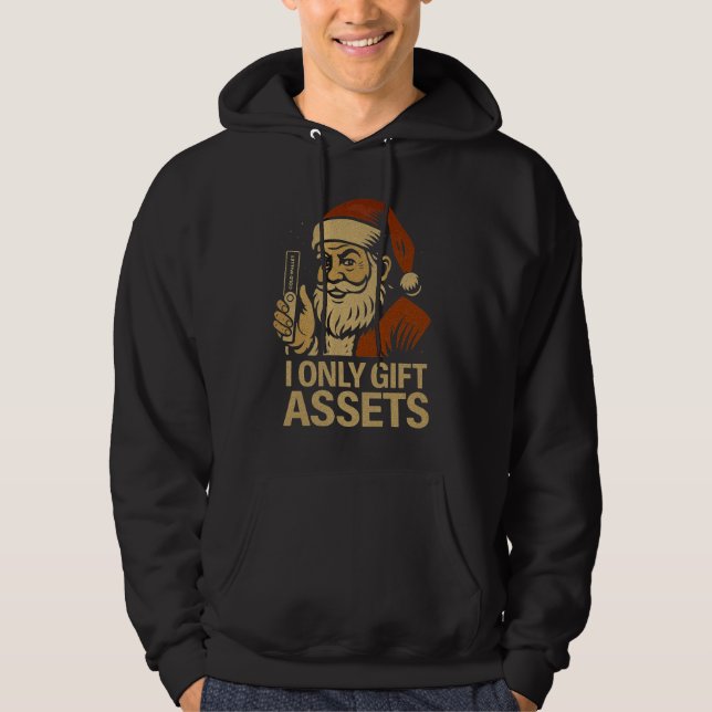 Moletom I Only Gift Assets™ Crypto Blockchain Santa Claus (Frente)
