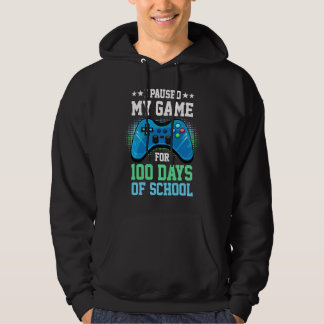 Moletom I Paused My Game For 100 Days Of School Gamer Gami