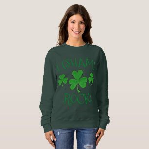 Moletom I (Sham) Rock Lucky Irish Green Shamrock Clover