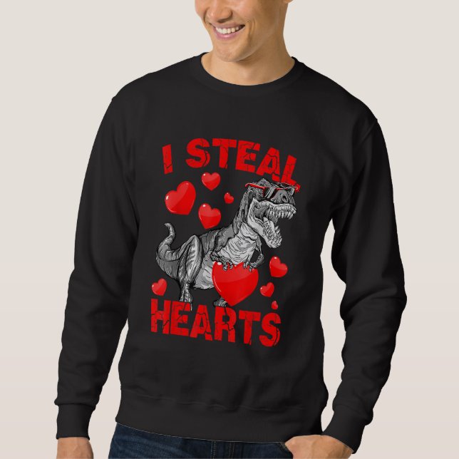 Moletom I Steal Hearts Cute Baby Boy Girls Valentines Day  (Frente)