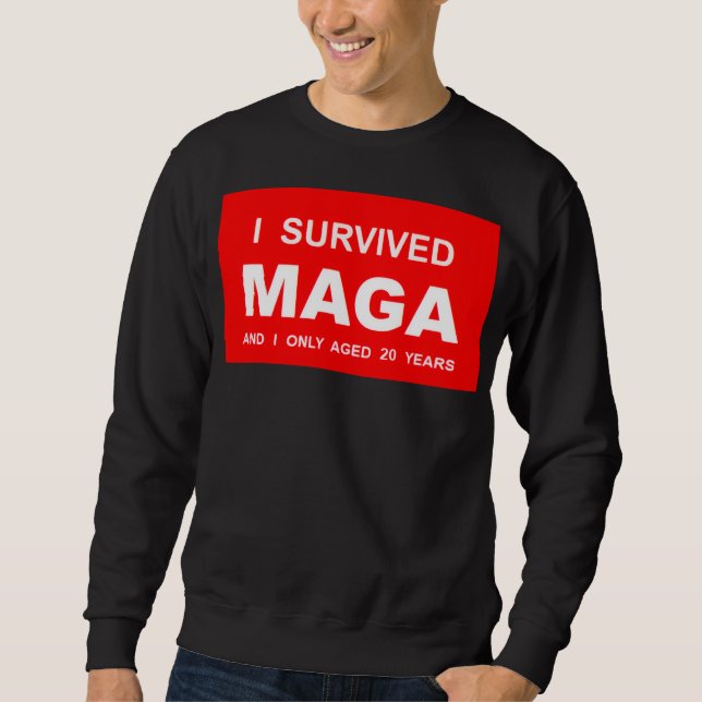 Moletom I Survived MAGA  (Frente)