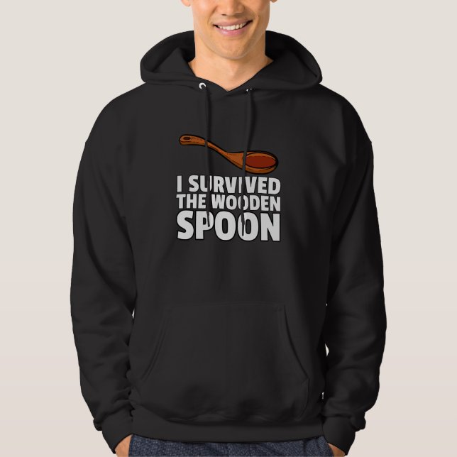 Moletom I Survived The Wooden Spoon  Childhood Survivor (Frente)