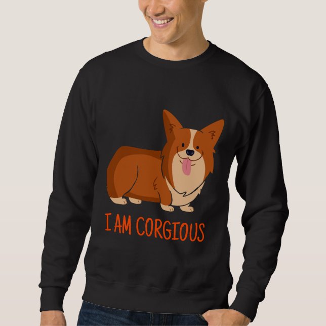 Moletom I X M Corgioso Adorável Corgi Doggo Love (Frente)