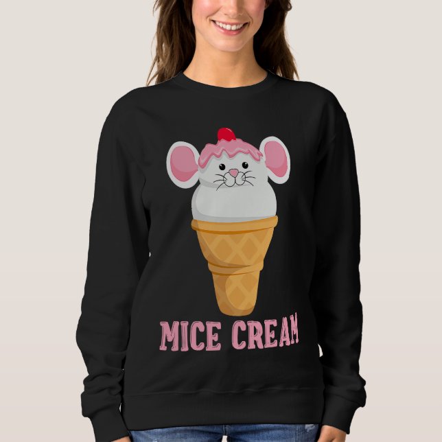 Moletom Ice Food Sundae Mouse  Mice Cream Foodie (Frente)