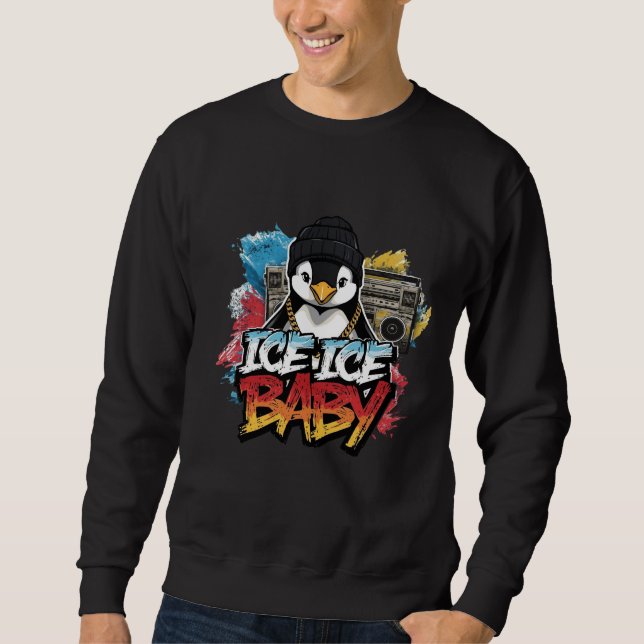 Moletom Ice Ice Baby — Penguin with Beanie & Chain Tee (Frente)