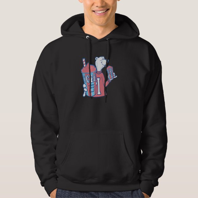 Moletom ICEE Bear Beer Mais Frio Na Cidade! (Frente)