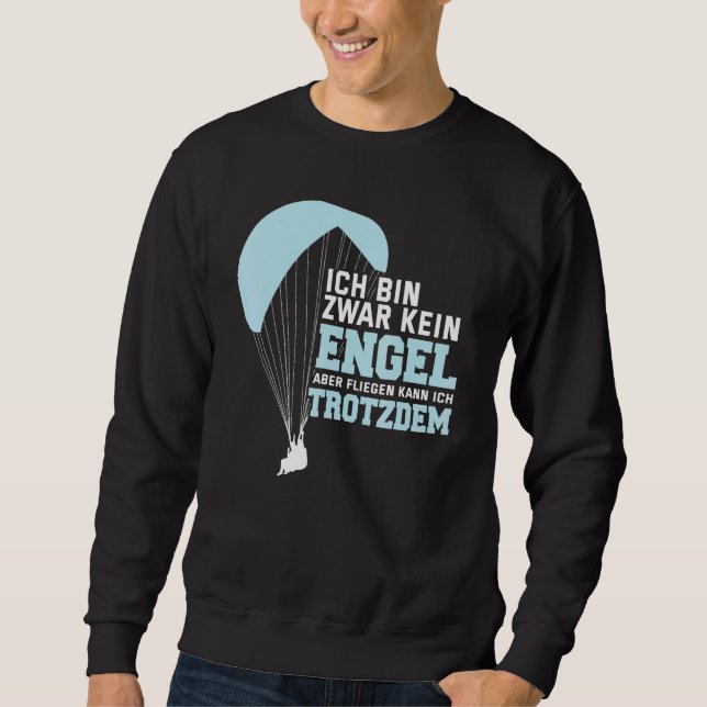 Moletom Ich Caixa Zwar Kein Engel Parachute (Frente)
