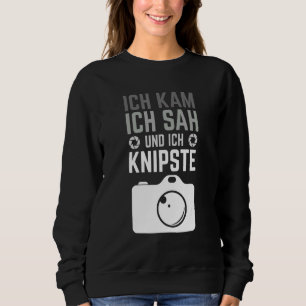 Moletom Ich Kam Ich Sah Und Ich Knipste Citação Para Hobby
