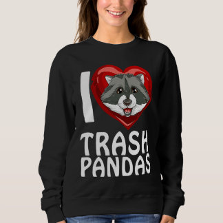 Moletom Ich liebe Garbage Pandas Raccoon
