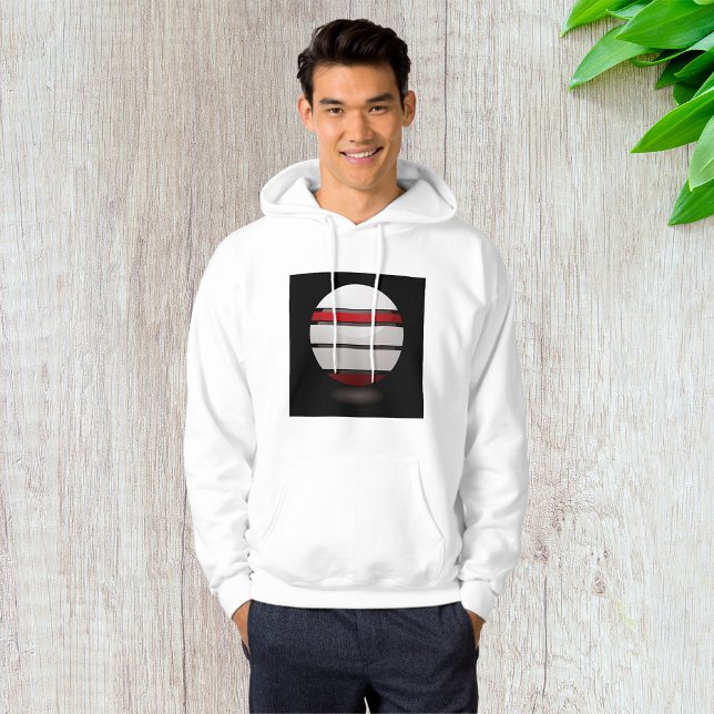 Moletom Ícone Branco E Vermelho Gotas Mens Hoodie (Criador carregado)