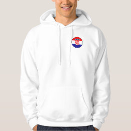 Moletom Ícone Redondo Simples de Bandeira Croata
