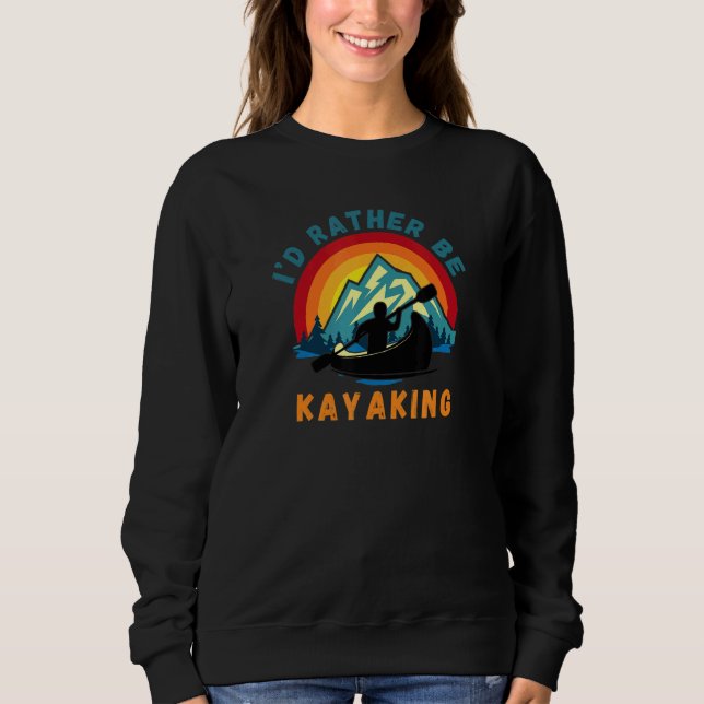 Moletom Id Preferencialmente Be Kayaking Canoagem Retro Vi (Frente)