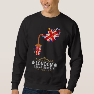 Moletom Ideia de Londres para Crianças Com Bandeira Union