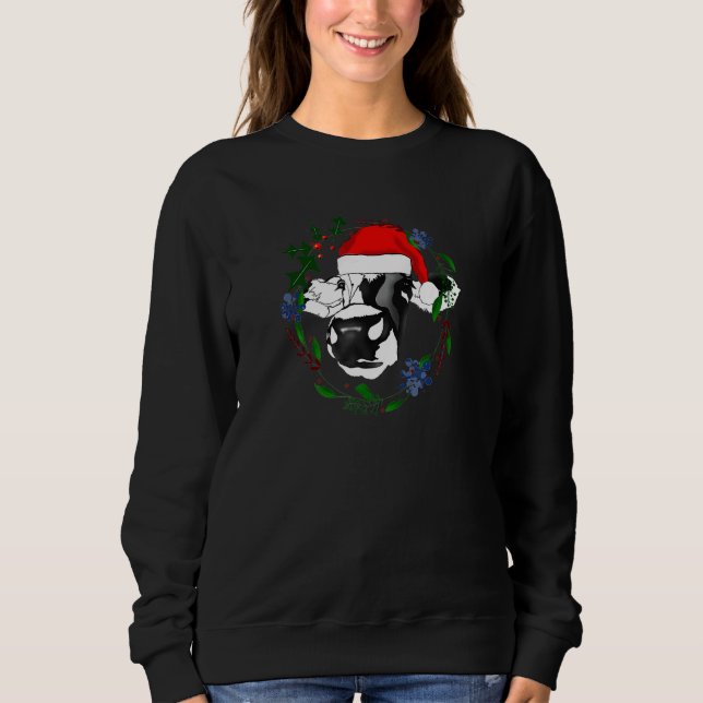 Moletom Ideia de Natal de Vaca para Animal (Frente)
