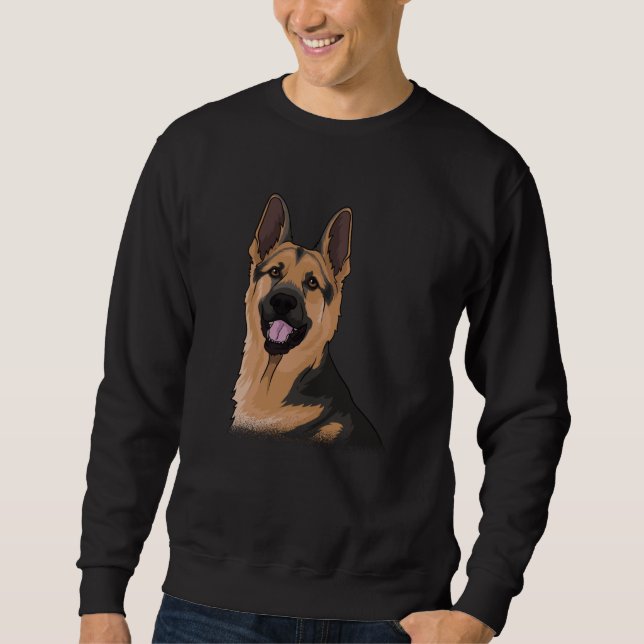 Moletom Ideia do presente do cão german shepherd (Frente)