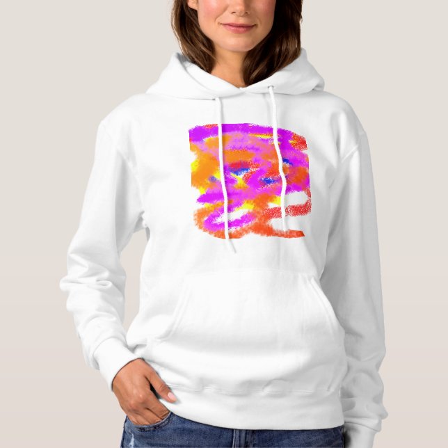 Moletom Ideias de cor tensão abstrato da mente (Frente)