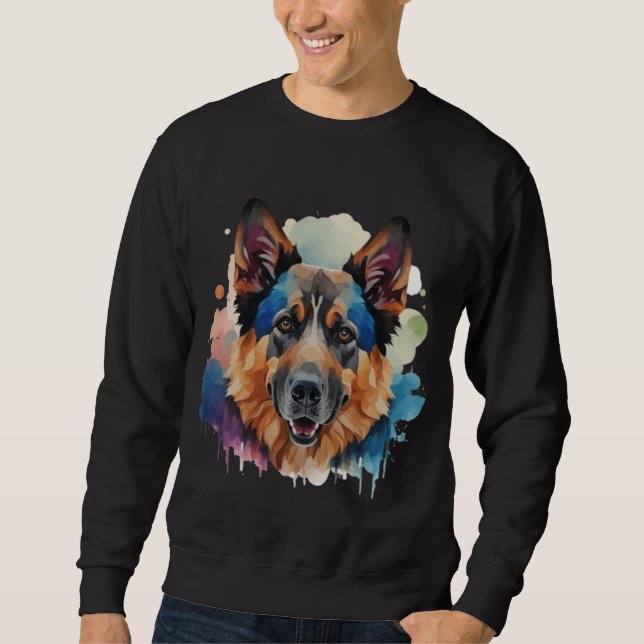 Moletom Ideias de presentes para cães german shepherd (Frente)