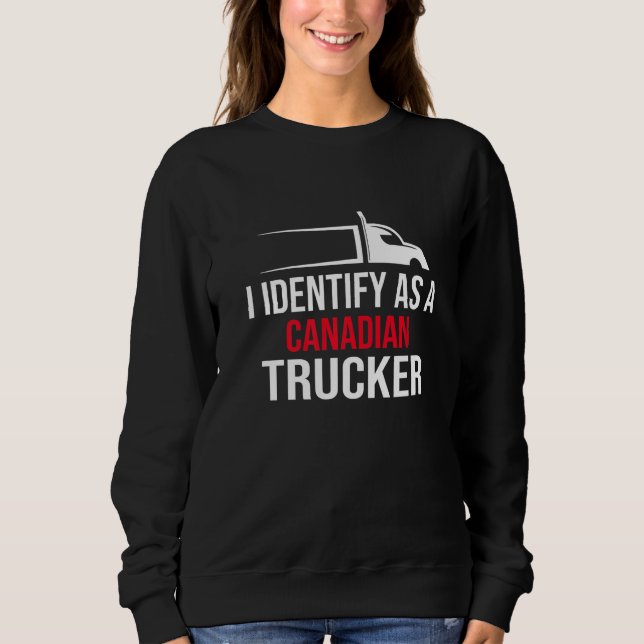 Moletom Identifico-Me Como Um Transportador Canadense Supp (Frente)