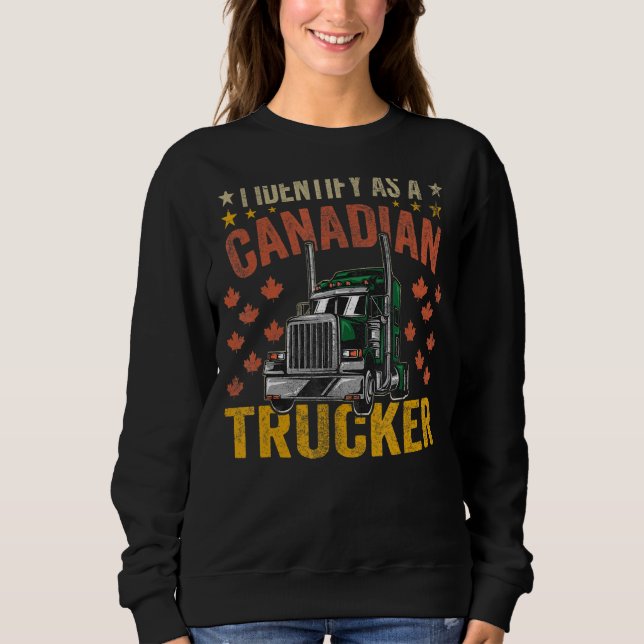 Moletom Identifico-Me Como Um Transportador Canadense Supp (Frente)
