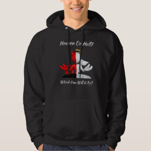Moletom Igreja Religiosa Cristã Satã Deus Céu ou Hel