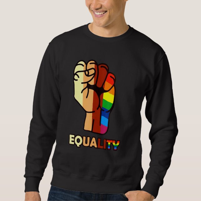 Moletom Igualdade na Mão Lgbt (Frente)