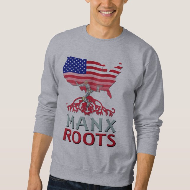 Moletom Ilha de Man Manx American Sweatshirt (Frente)