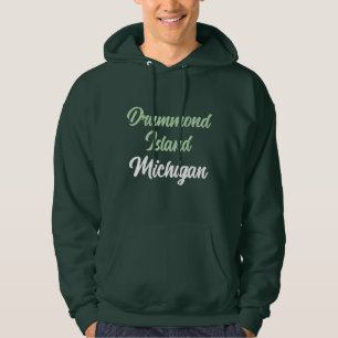 Moletom Ilha Drummond Michigan, Impressa Hoodie