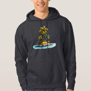 Moletom Ilha Tropical Vibes Palm Tree Graphic T Shirt